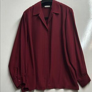 Elegant Burgundy Blouse